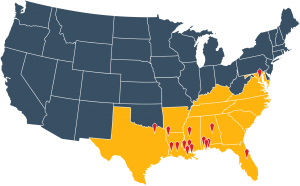 IPSC locations across the United States